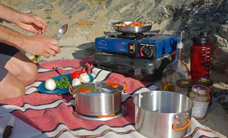 Cooking on the beach
