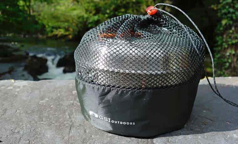 Cookset in carry bag