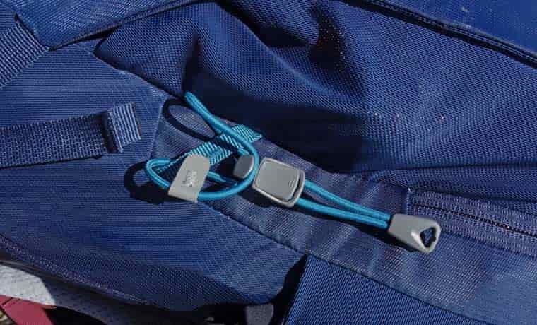 Hiking pole attachment point