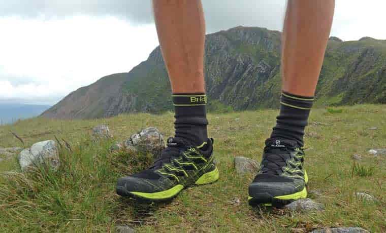 Man wearing Scarp trainers