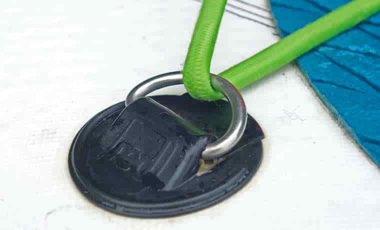 Cargo tie-down on paddle board