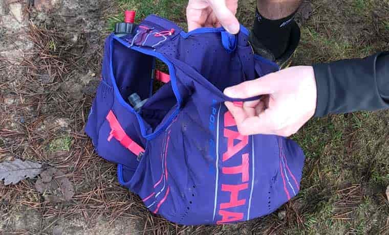Trail running vest pockets