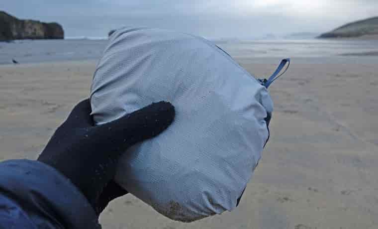 Jacket in stuff sack