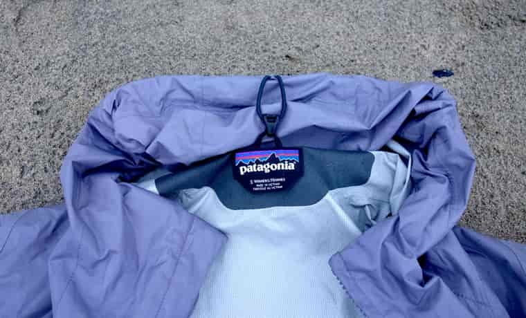 Neck of patagonia jacket