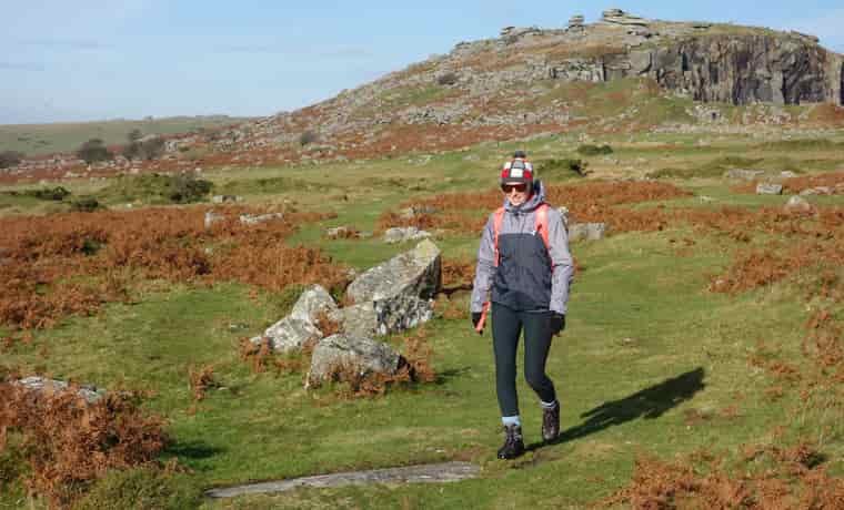 Woman hiking in Patagonia Torrentshell Jacket