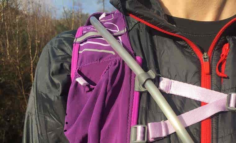 Hose attachment on running vest