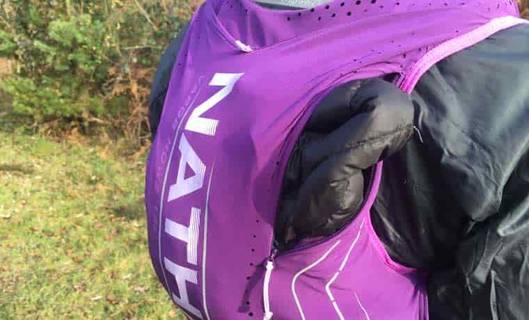 Running vest pocket