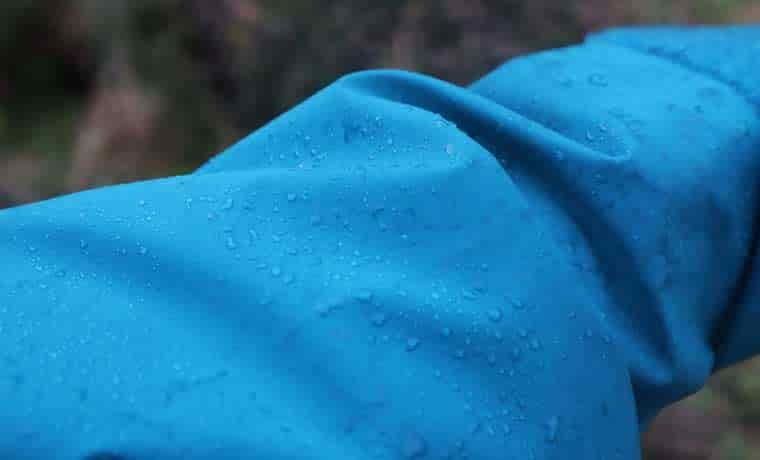 Water beading on jacket