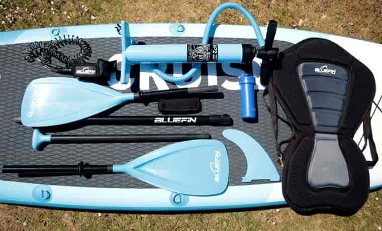 SUP gear on board