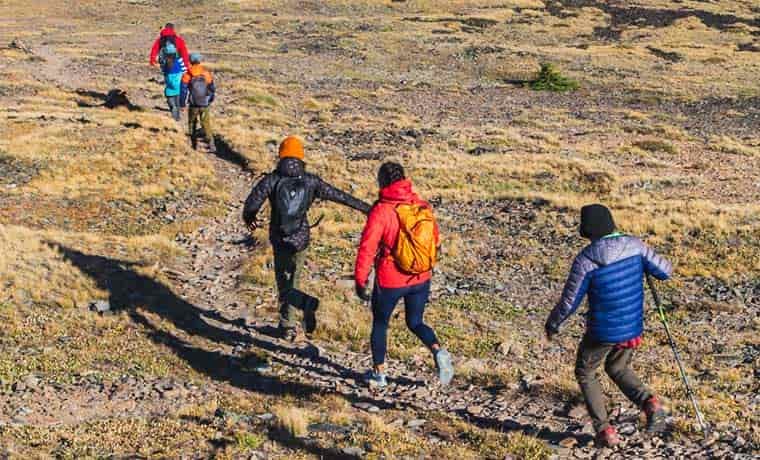 Kids on the trail