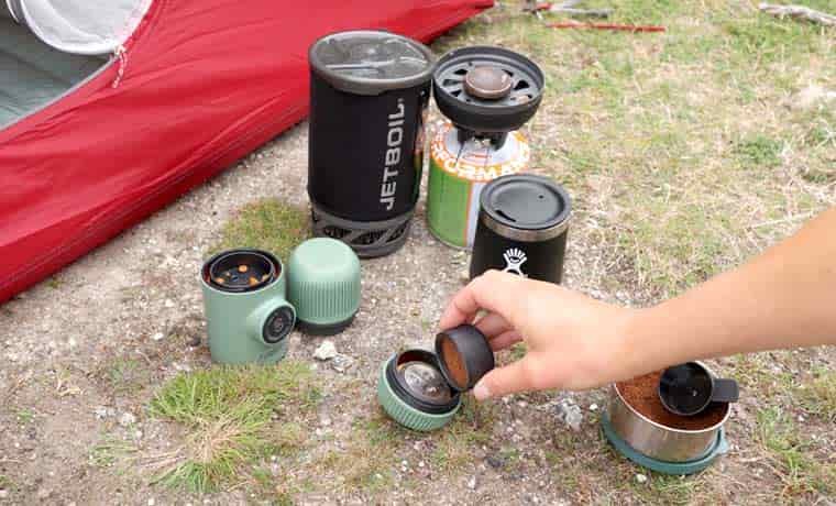 Nanopresso camping coffee