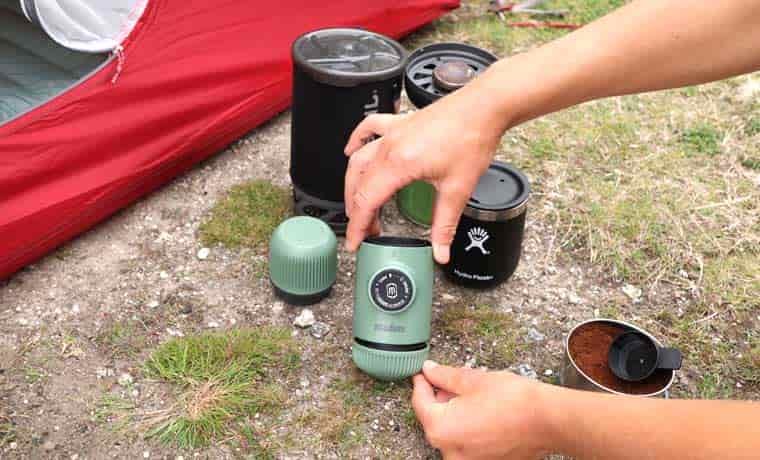 Nanopresso camping coffee