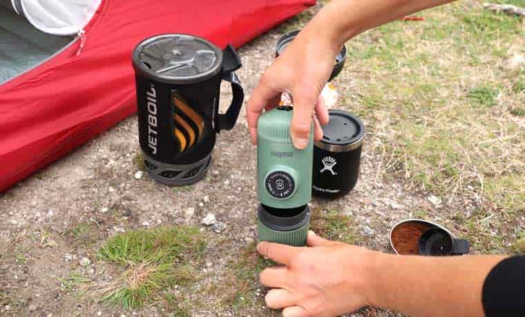 Nanopresso camping coffee