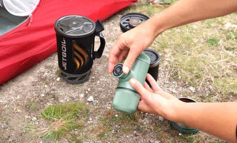 Nanopresso camping coffee