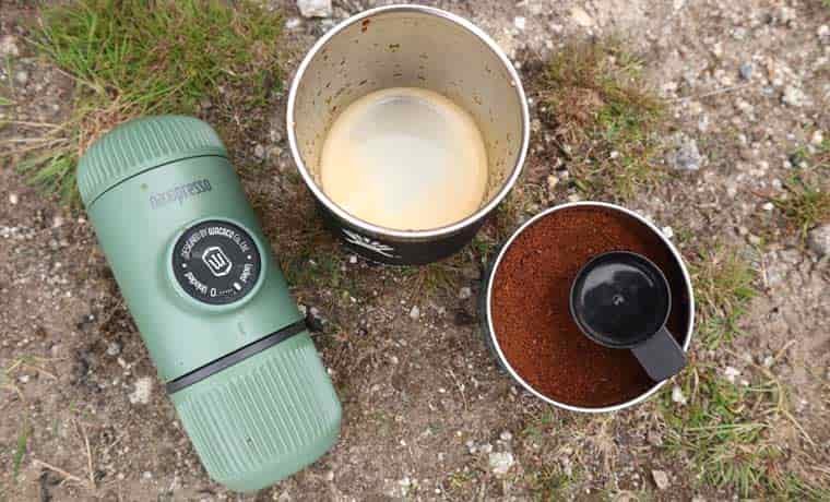 Nanopresso camping coffee