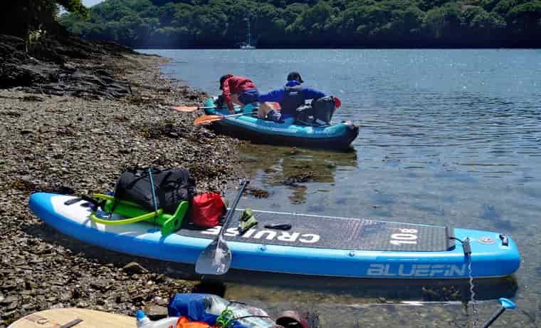 Paddle board and kayak
