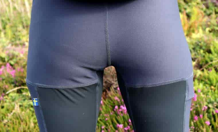 Rear of hiking leggings