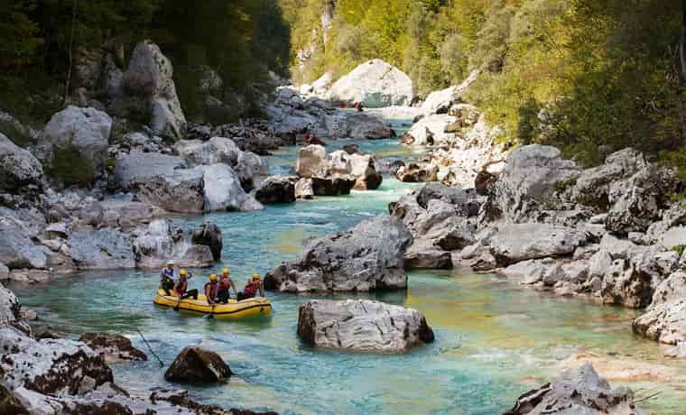Whitewater rafting in Slovenia