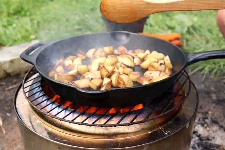 Cooking over Solo Stove Ranger