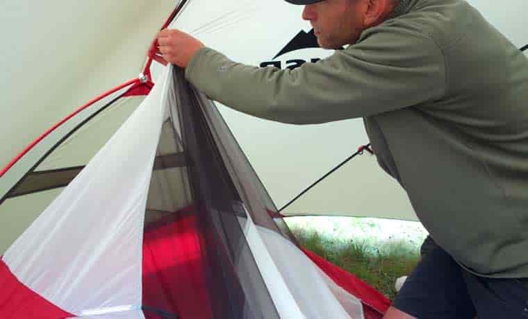 Inside tent clips