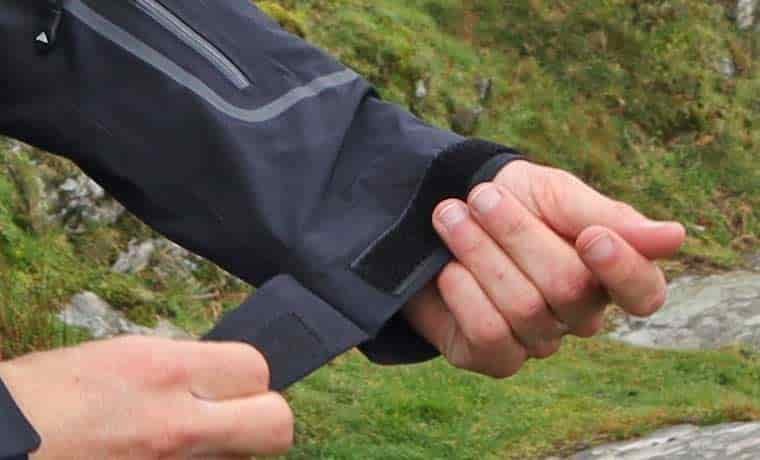 Cuffs of jacket
