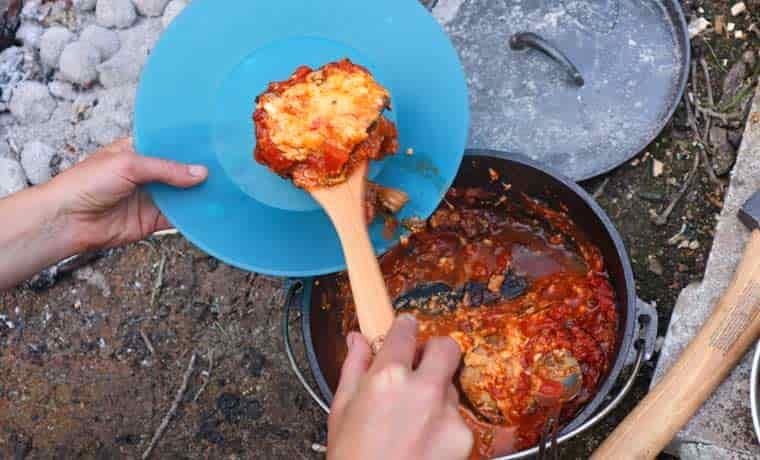 Lasagna on a plate