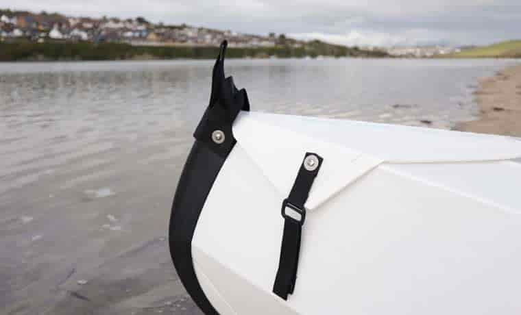 Bow of canoe