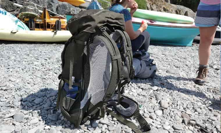 Backpack back panel