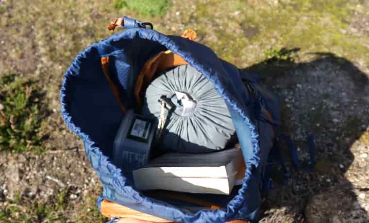 Inside day pack