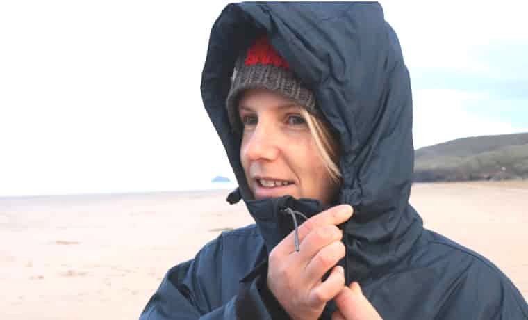 Hood of dryrobe