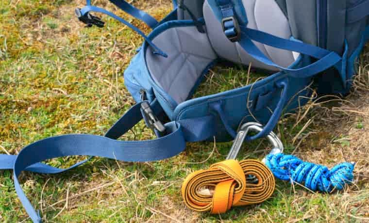 Backpack hip belt