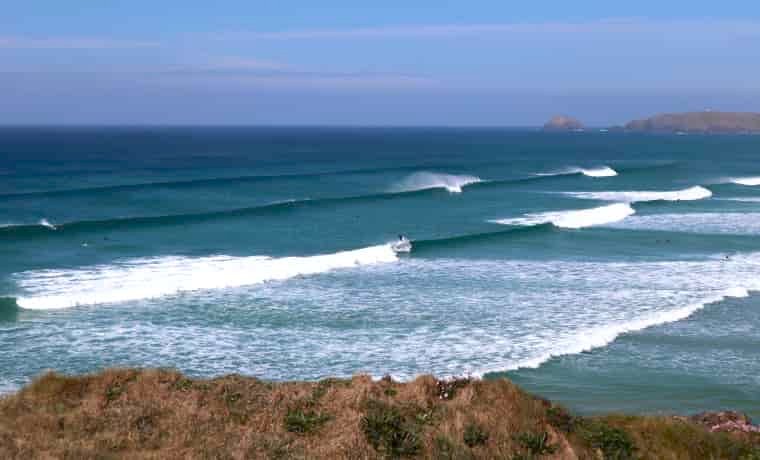 Surfing in Perranporth