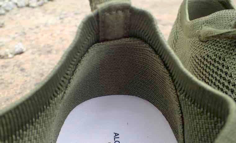 Internal heel of shoe