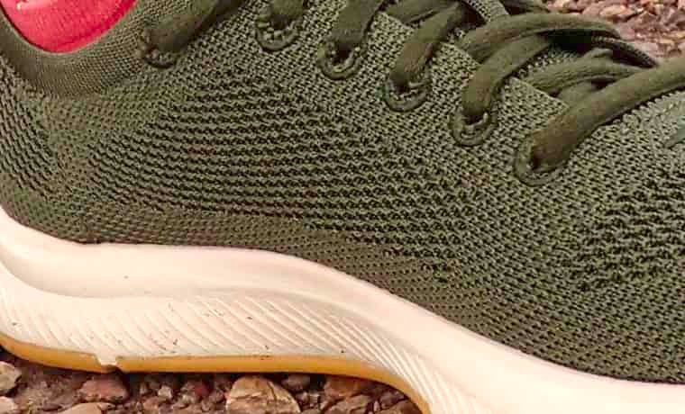 Side of shoe