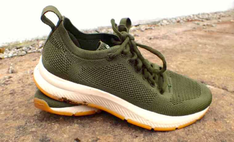 Side view of shoe