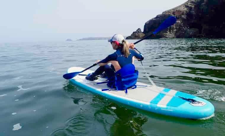 Kayaking on a SUP