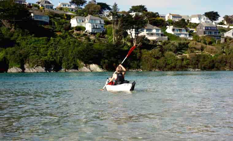 Kayaking on the river