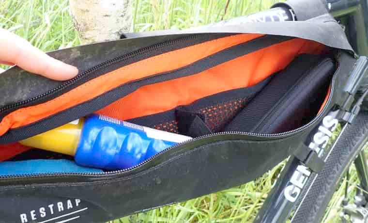 Inside frame bag