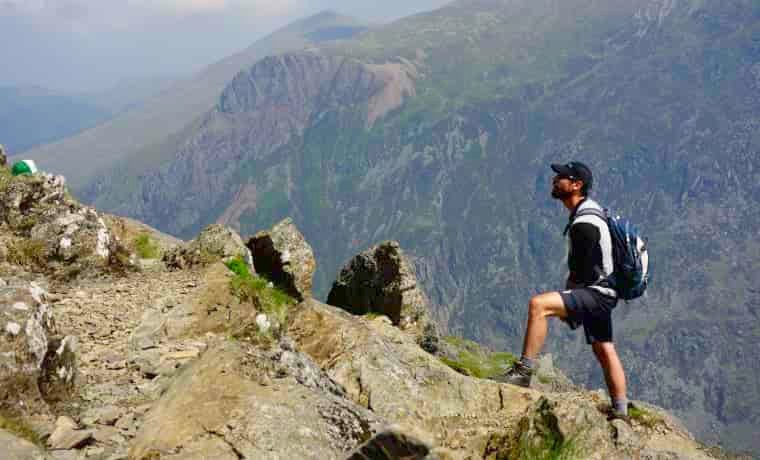 Man hiking