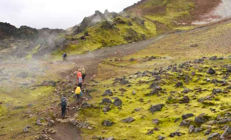 Trekking in Iceland