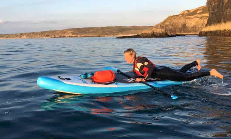 Climbing on SUP