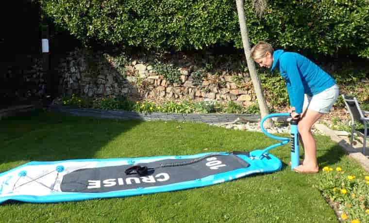 inflating a sup