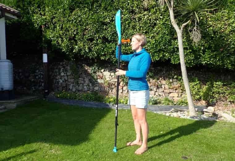 Adjusting sup paddle length