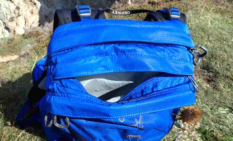 Backpack top pocket