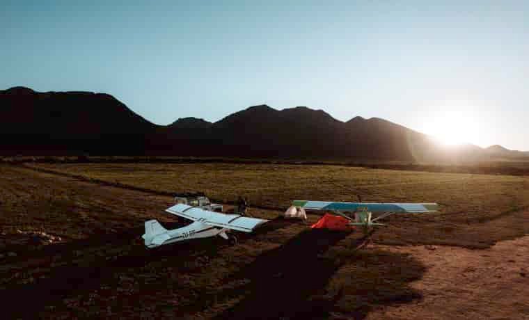 Small planes in the wilderness