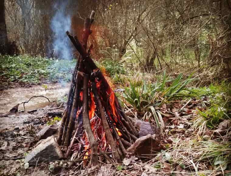 Teepee fire