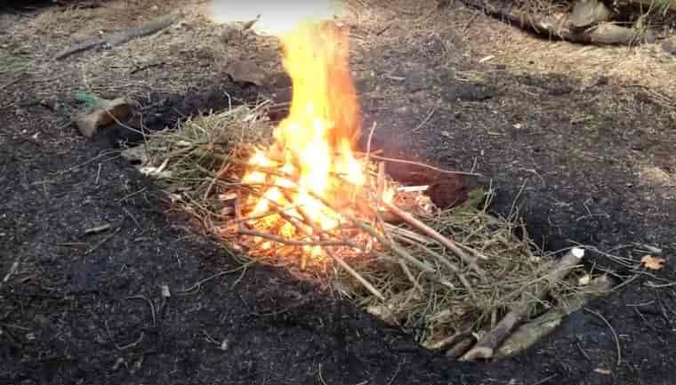 Trench fire
