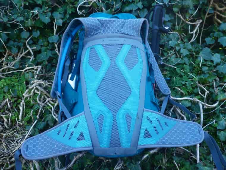 Backpack back panel
