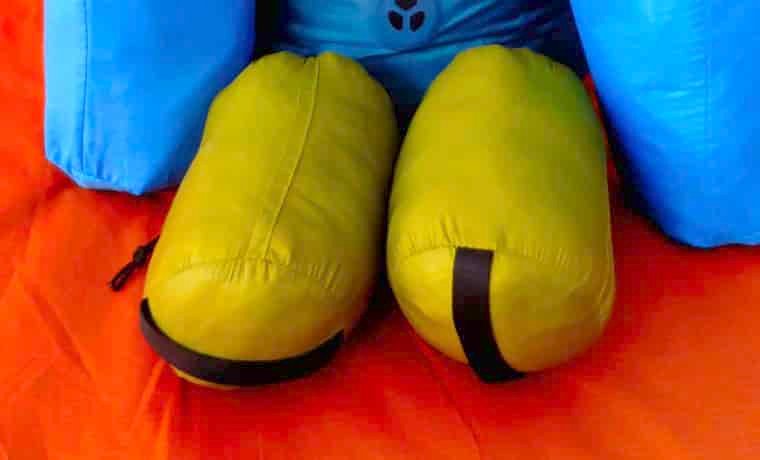 Pillows in stuff sacks