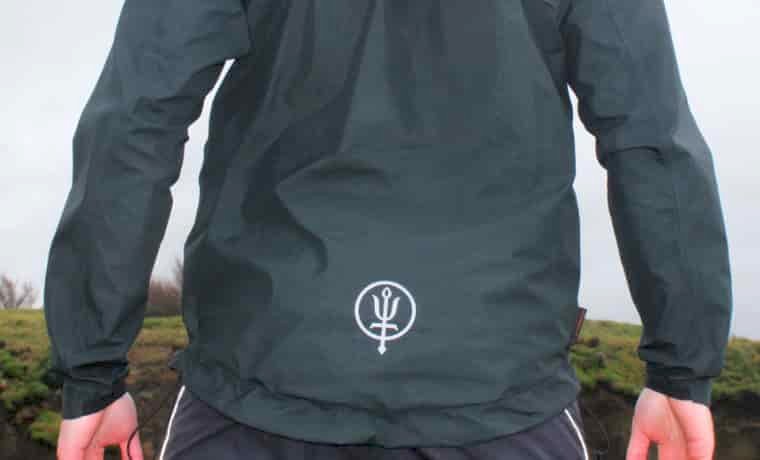 Hem of waterproof jacket
